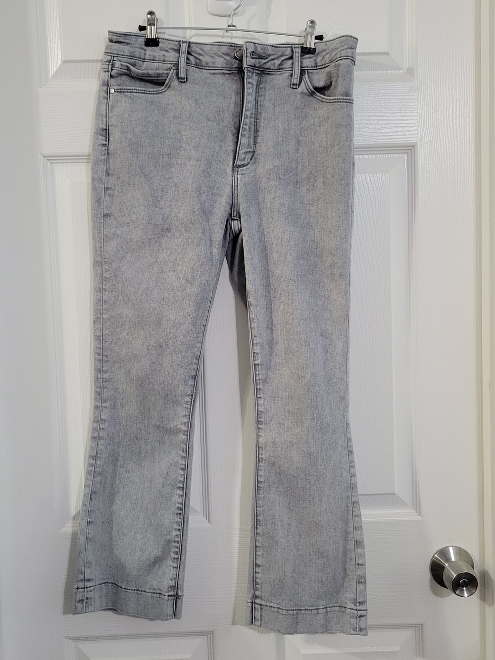 Articles Of Society Light Grey Flare Jeans